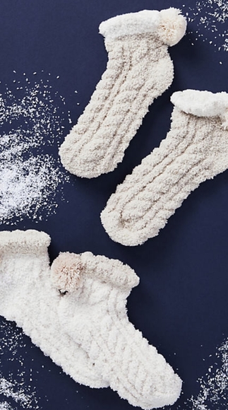 Anthropologie x Lemon Pommed Cableknit Socks - Picture 2 of 5